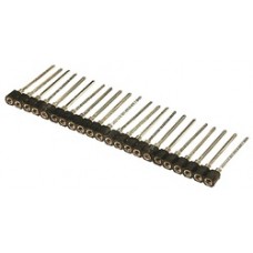 AW 128-XX/G-TN - Pin-female-header THT  single row    2,54mm  20pin  straight  turned contacts  tin plated  tube
