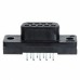 207826-4-D-Sub Connector Receptacle, Female Sockets 9 Position Through Hole Solder 