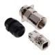 RJF2PE1N - Modular Connectors / Ethernet Connectors RJ45 Inline Recept Sq Flange Nickel