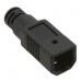 A-USBPB-HOOD-BLK-R-CONN HOOD USB B-MALE BLACK