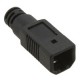 A-USBPB-HOOD-BLK-R-CONN HOOD USB B-MALE BLACK
